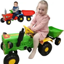 traktor-na-pedaly-przyczepa-kask-szpadel-grabki