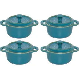 staub-mini-cocotte-set-4-tlg-rund-keramik-antik-turkis