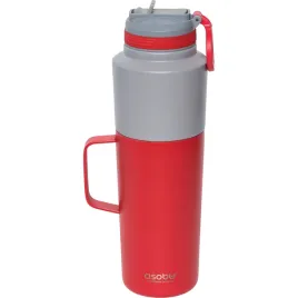 asobu-twin-pack-bottle-with-mug-czerwony-0-9-l-0-6-l