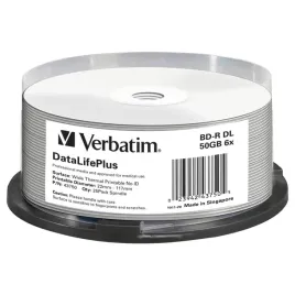 1x25-verbatim-bd-r-blu-ray-50gb-6x-speed-thermal-printable-cb