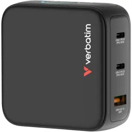 verbatim-mini-gan-charger-100w-mit-display-2xusb-c-1xa-30239