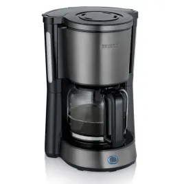 severin-ka-9340-dark-inox-mit-glaskanne