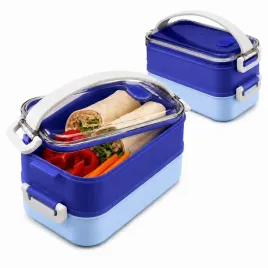 sniadaniowka-lunchbox-1600ml-niebieski-dwupoziomowy-pojemnik-z-przegrodami