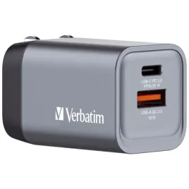 verbatim-gnc-35-gan-charger-34w-1xusb-c-pd-1xusb-a-qc-3-0-32200