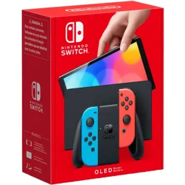 nintendo-switch-oled-modell-neonowy-czerwony-neon-niebieski