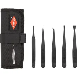 knipex-plastic-tweezers-set-esd-5-pieces