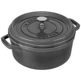 staub-la-cocotte-24cm-okragly-grafitowy-garnek-zeliwny