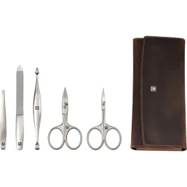 zwilling-manikure-pedikure-set-5tlg-mit-nagelschere-leder