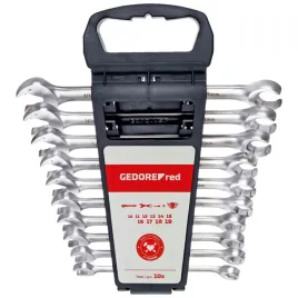 gedore-red-combination-ratchet-open-end-spanner-10-pieces