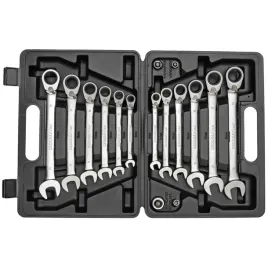 gedore-red-ratchet-spanner-set-metric-16-pieces