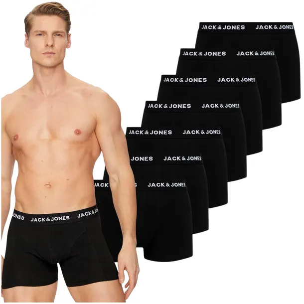 Jack&Jones elastyczne bawełniane miękkie bokserki męskie majtki 7 sztuk L