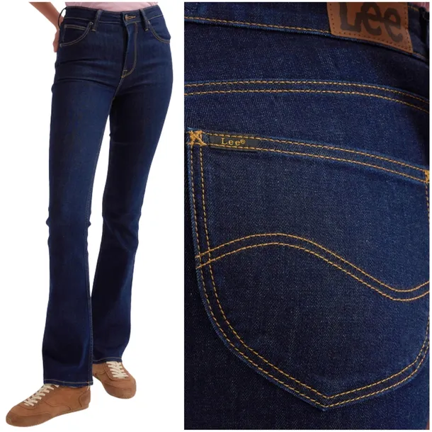Spodnie jeansowe damskie Lee Breese Boot bootcut Sea rozszerzane W28 L31