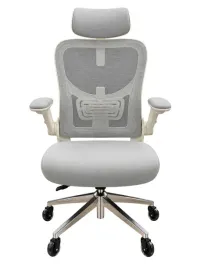 krzeslo-clouvou-smartseat-kremowy-szary-ergonomiczne-w-pelni-regulowane