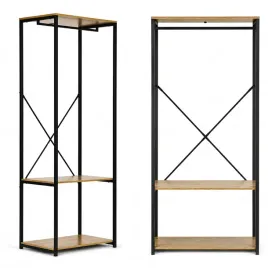 wieszak-stojacy-z-polkami-do-przedpokoju-na-ubrania-buty-loft-jasny-dab
