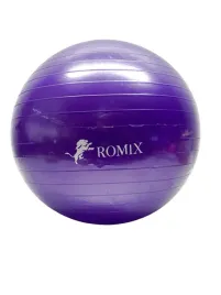pilka-gimnastyczna-romix-z-pompka-65cm-fioletowa