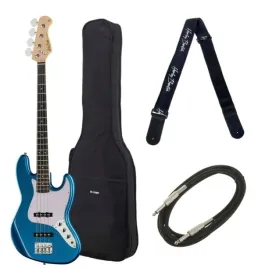 gitara-basowa-harley-benton-jb-20-bm-zestaw-pokrowiec-pasek-kabel-blue
