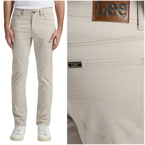 Spodnie materiałowe męskie Lee Slim Fit MVP Extreme Motion wygodne W34 L30