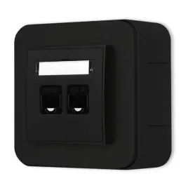 gniazdo-internetowe-2x-zestaw-natynkowy-zaokraglony-seria-mini-czarny-mat