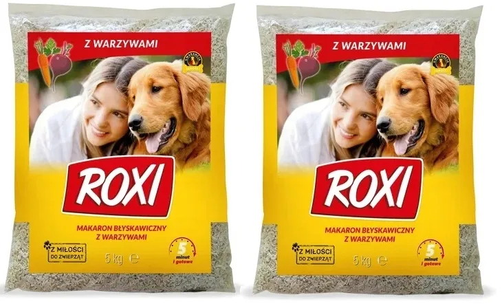 ROXI MAKARON Z WARZYWAMI DLA PSA 5kg X 2 SZTUKI