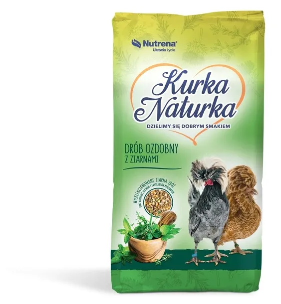 Kurka Naturka Drób Ozdobny Z Ziarnami Pasza, Karma dla kur 20 Kg