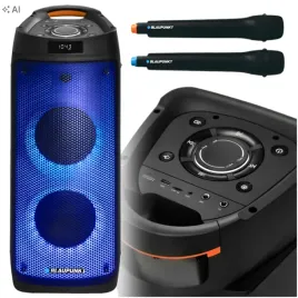 kolumna-aktywna-blaupunkt-glosnik-pb06db-karaoke-bt-2x-mikrofon-fm-aux-led