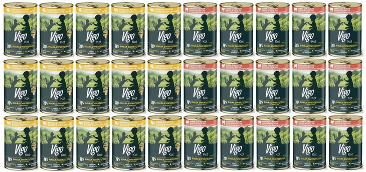 Vigo mokra karma dla kota MIX SMAKÓW kot 415g - 30szt
