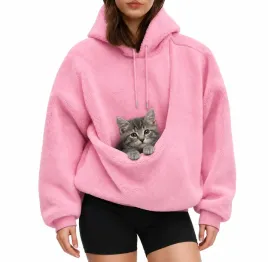 bluza-z-kapturem-oversize-rozowa-z-kieszenia-na-zwierzeta-psa-kota-pluszowa