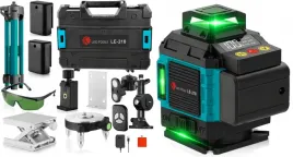 poziomica-laserowa-laser-krzyzowy-zielony-samopoziomujaca-4d-360-statyw