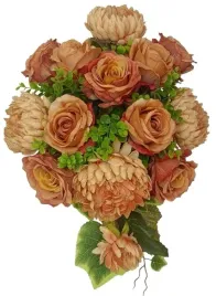 stroik-gesty-wiazanka-na-grob-cmentarz-roze-chryzantemy-cappuccino-brazowe