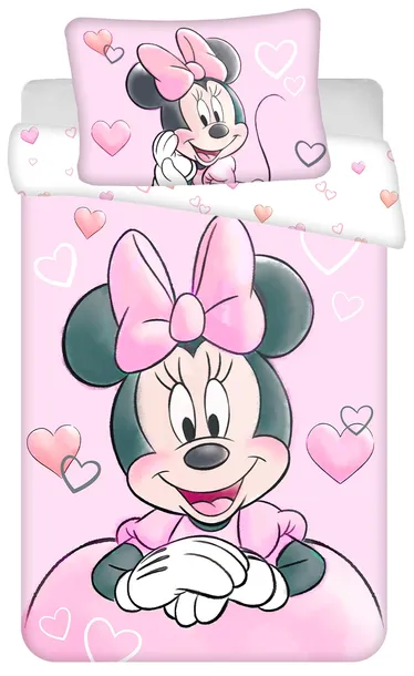 POŚCIEL DZIECIĘCA 100x135 BAWEŁNA DISNEY MINI MYSZKA MINNIE