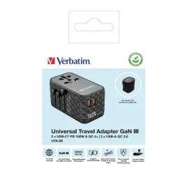 adapter-podrozny-verbatim-uta-06-gan-iii-globalny-2xusb-c-pd-qc-4-100w-2x