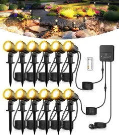 oswietlenie-ogrodowe-led-12-szt-czarne-z-pilotem-kabel-30-m