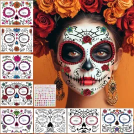tatuaze-czaszka-halloween-na-twarz-9-arkuszy-wodoodporne-dzien-zmarlych
