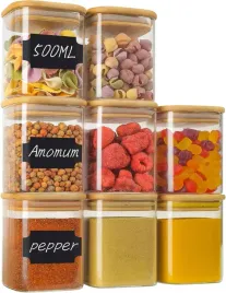 szklane-sloiki-do-przechowywania-500-ml-8-szt-czarne-wieczka