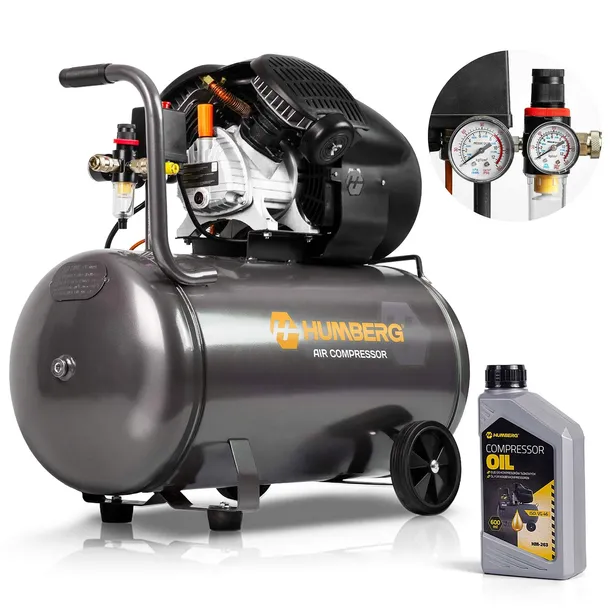 KOMPRESOR olejowy SPRĘŻARKA 100L samochodowy powietrzny HM-257 SOLIDNY 8BAR