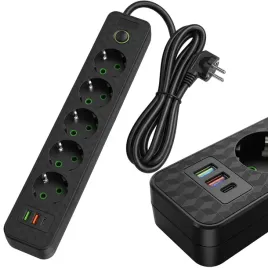 przedluzacz-listwa-zasilajaca-3xusb-5-gniazd-wlacznik-ladowarka-18m-czarny