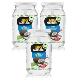 big-nature-olej-kokosowy-extra-virgin-tloczony-na-zimno-zestaw-3-x-900-ml