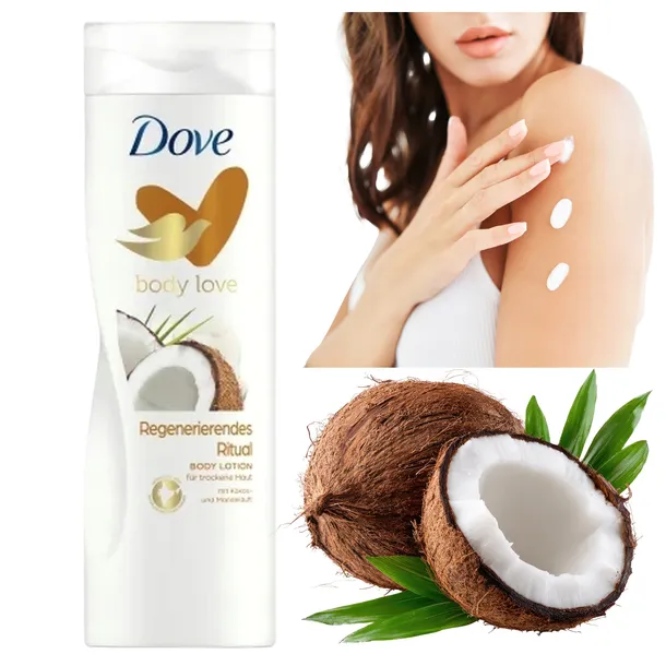 Dove Delikatny Kremowy Łagodny Balsam Do Ciała Kokos Migdały 400 ml