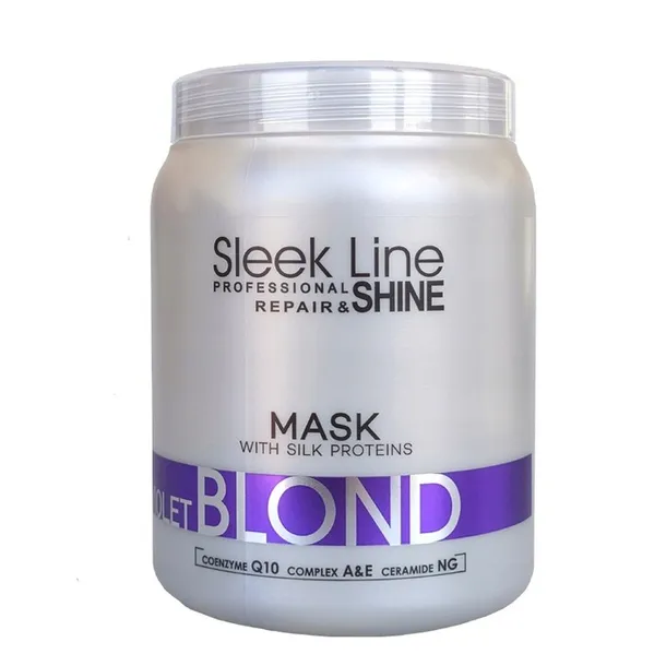 Stapiz Sleek Line Maska Do Włosów z Jedwabiem Violet Blond 1L
