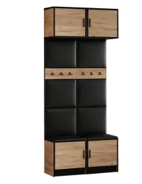 garderoba-z-nadstawka-dior-19-dab-craft-ekoskora-czarna-tapicerowana