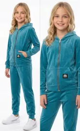 dres-welurowy-dla-dziewczynki-146-sportowy-bluza-spodnie-komplet-zestaw