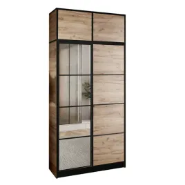 szafa-dwudrzwiowa-z-lustrem-costa-2d-dab-craft-zloty-z-nadstawka-wzor-2