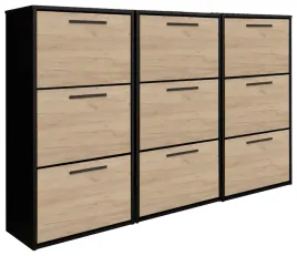 szafka-na-buty-otwierana-uchylna-jasper-x3-czarny-dab-craft-zloty