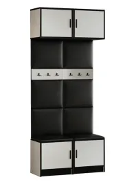 garderoba-z-nadstawka-dior-19-bialy-ekoskora-czarna-tapicerowana
