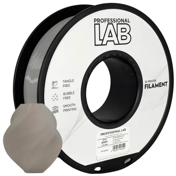 Filament 3D Professional Lab PETG szary 1kg 1.75mm