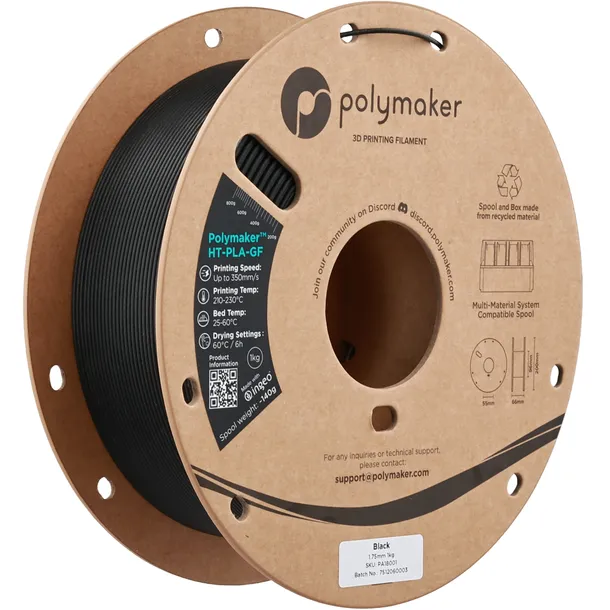 Filament 3D Polymaker HT-PLA-GF czarny 1kg 1.75mm