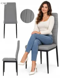 krzeslo-tapicerowane-loreno-ekoskora-szare-pikowane-salon-jadalnia-loft