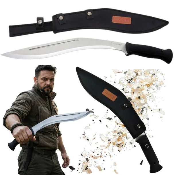 Duży Nóż Kukri Foxter 45cm Maczeta Survivalowa do Karczowania Pokrowiec