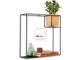 umbra-polka-cubist-large-czarna-metal-drewno