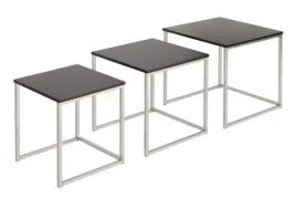 invicta-zestaw-stolikow-new-elements-czarny-mdf-podstawa-chromowana